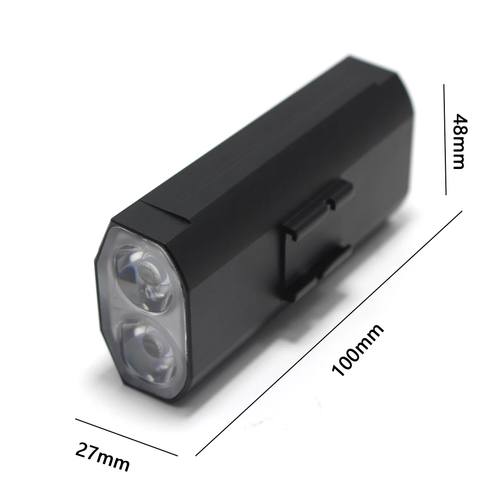 en Ucuz Şarj Edilebilir Bisiklet ışığı 2 * T6 LED Bisiklet Far IP65 Su Geçirmez Bisiklet El Feneri MTB ön Lamba Güç Bankası Aksesuarları