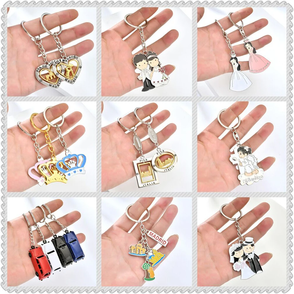 Металлический брелок с мультяшным рисунком для женщин и влюбленных | Украшения
