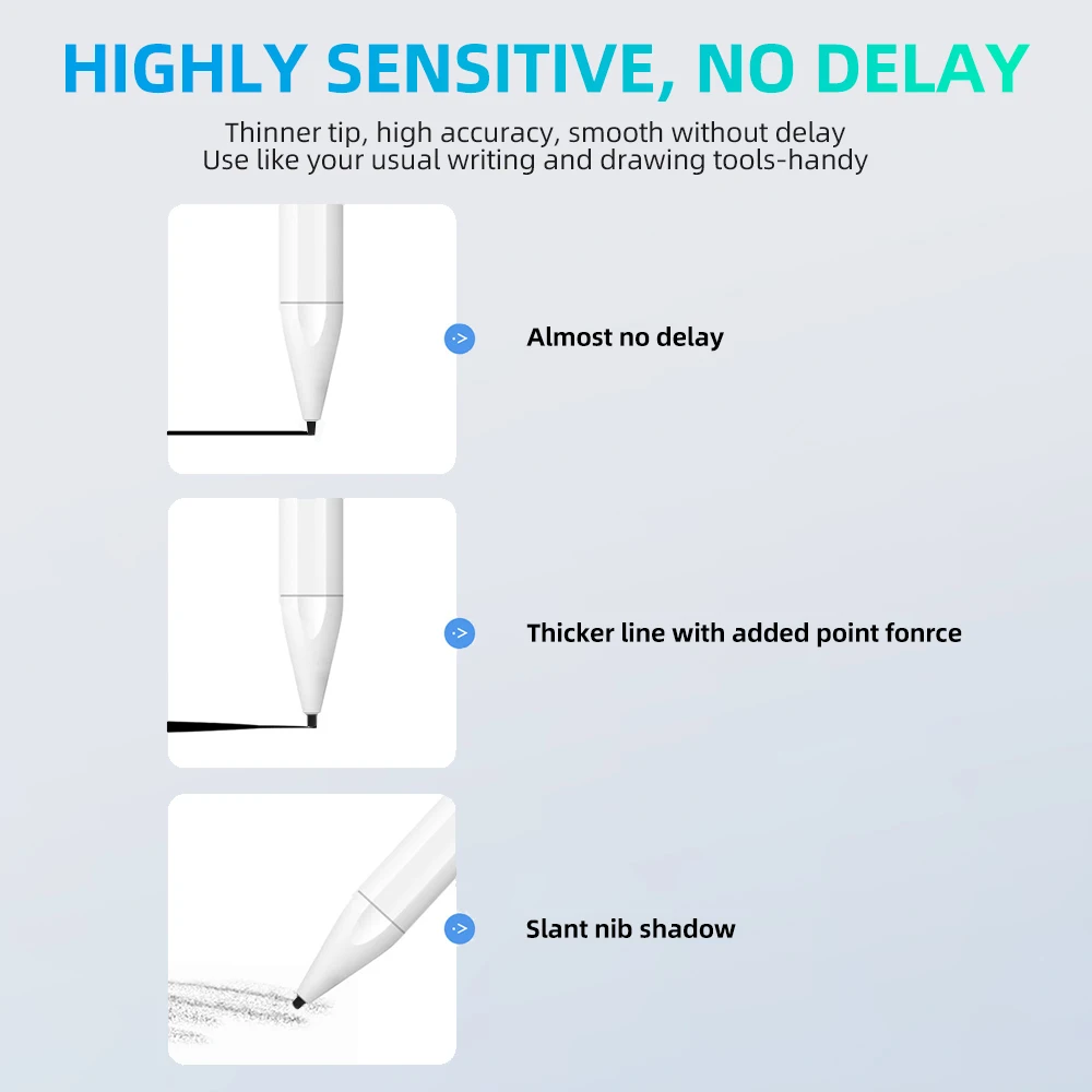 Универсальный Активный стилус магнитный адсорбционный карандаш для планшета