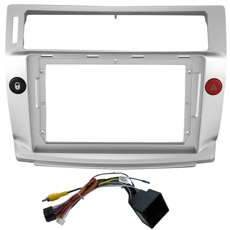 

Car Radio Center Stereo Radio DVD GPS Plate Panel Frame Fascia Replacement for Citroen C-Quatre C4 2004-2009