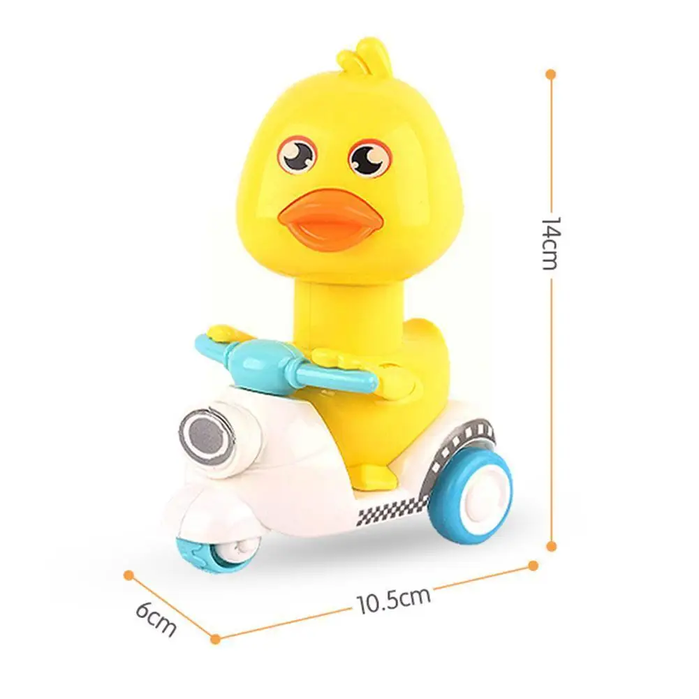 

Push Back Duck Toy Car Cartoon Inertia Cute Duck Motorcycle Toys Children's Day Toy Gift Christmas Children's U6w8