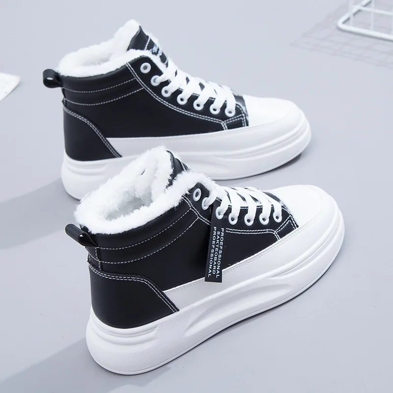 

Snow Boots Women 2021 Winter Fashion Platform Sneakers Casual Thick Platform Boots Fashion Warm Plush Women's Shoes