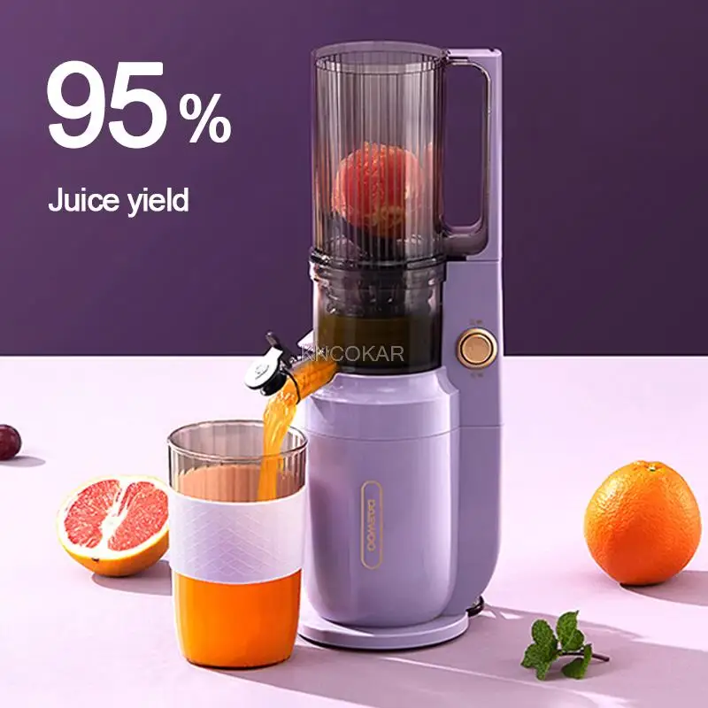 

250W Electric Slow Juicer Portable Blender Fruit Vegetable Screw Cold Press Extractor Squeezer Orange Juicer Filter-Free 220V