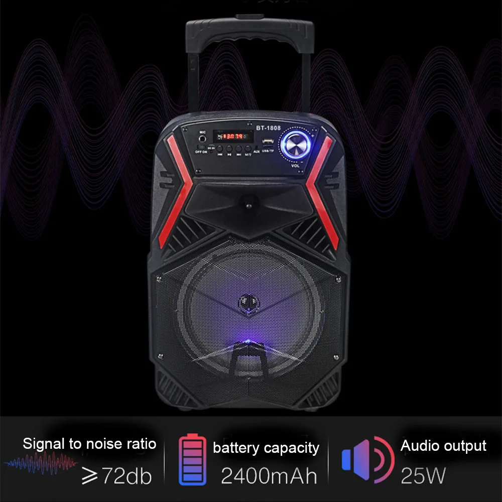 HYASIA 25 Вт стерео Bluetooth динамик сабвуфер супер бас беспроводной динамик s танец Бумбокс звуковая коробка Поддержка FM радио TF AUX USB