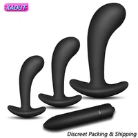 3 silicone anal plugs training set bullet dildo vibrator anal butt plug sex toys for woman male prostate massager gay products