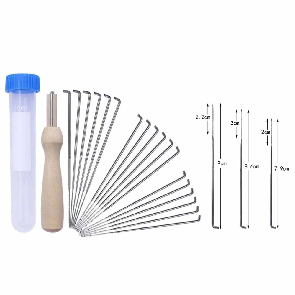 

20pcs/set of wool felt hemp needle set DIY poke kit needle felt tool