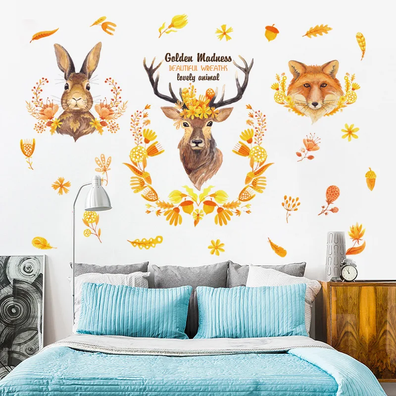 

Animal cartoon wall sticker children's room bedroom living room background decoration REMOVABLE DECAL