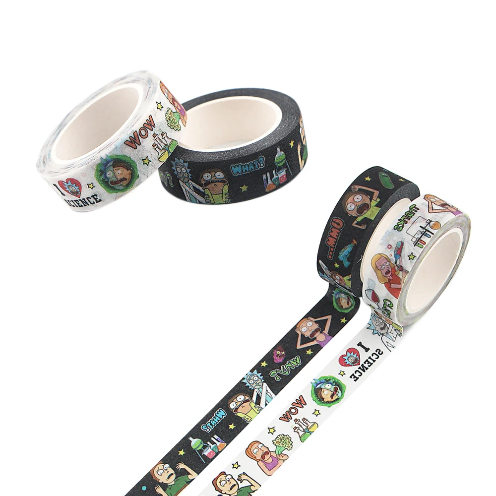 

ER1432 1pcs Cartoon Character DIY Matte Tape Paper Office Stationery School Supply Hand Ledger Decoration Diary Tape