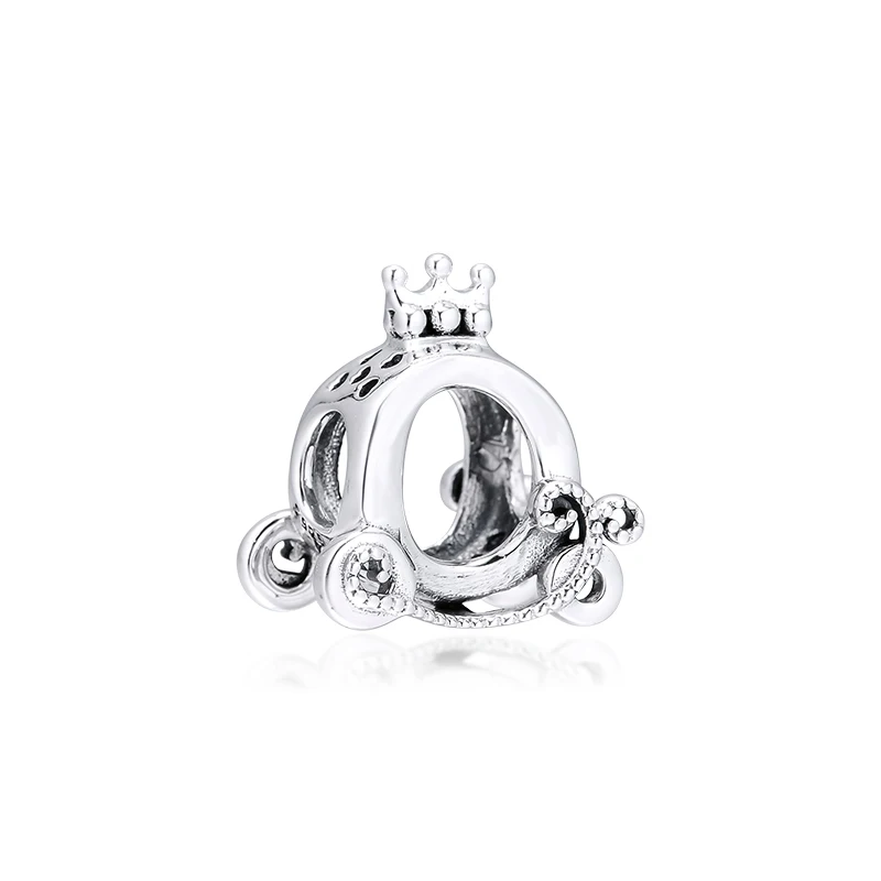 Шармы подвески CKK Crown O в виде каретки 925 оригинальные подходят для браслетов Pandora