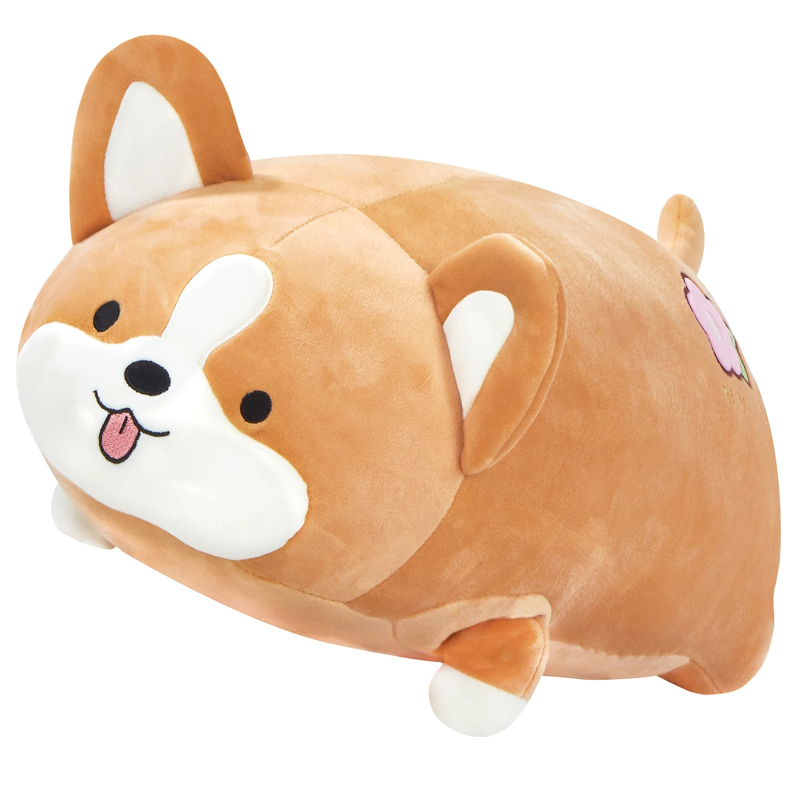 

Подушка для собаки CozyWorld, мягкие животные, милые плюшевые игрушки, подарок на день рождения для мальчиков и девочек, розовый, 17,5 дюйма