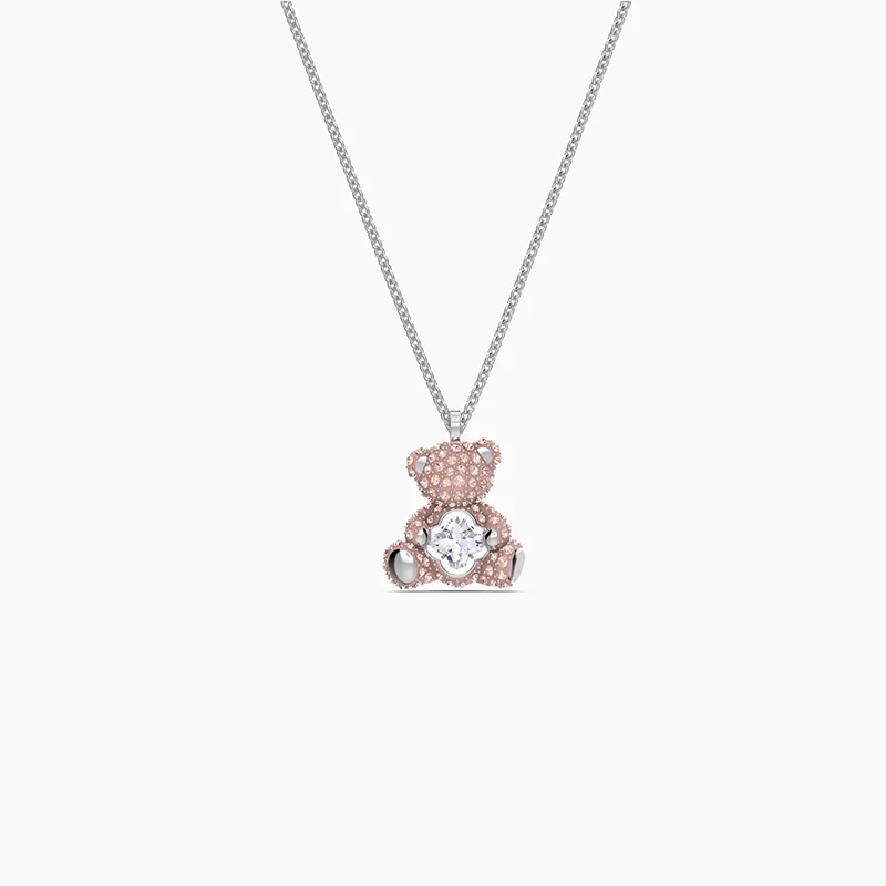 

2021 Fashion Jewelry SWATEDDY Necklace Charming 3D Teddy Bear Exquisite Pattern Ladies Wild Romantic Luxury Jewelry