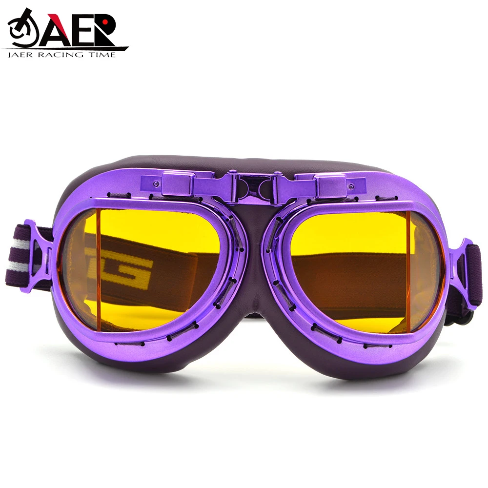 

Motorcycle Vintage Riding Glasses Steampunk Goggles Biker Helmet Pilot Aviador Gafas Cafe Racer Google