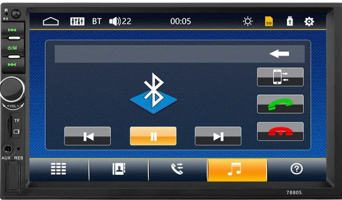 2 Din автомобильное радио 7 дюймов HD Автомобильный мультимедийный плеер 7018B Авто