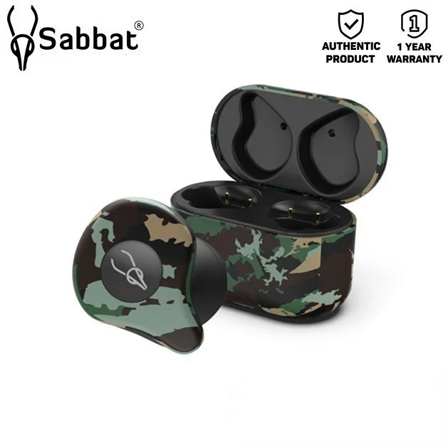 

Sabbat X12 Ultra камуфляжная серия Bluetooth 5,0 настоящие Беспроводные наушники с бесплатным силиконовым чехлом