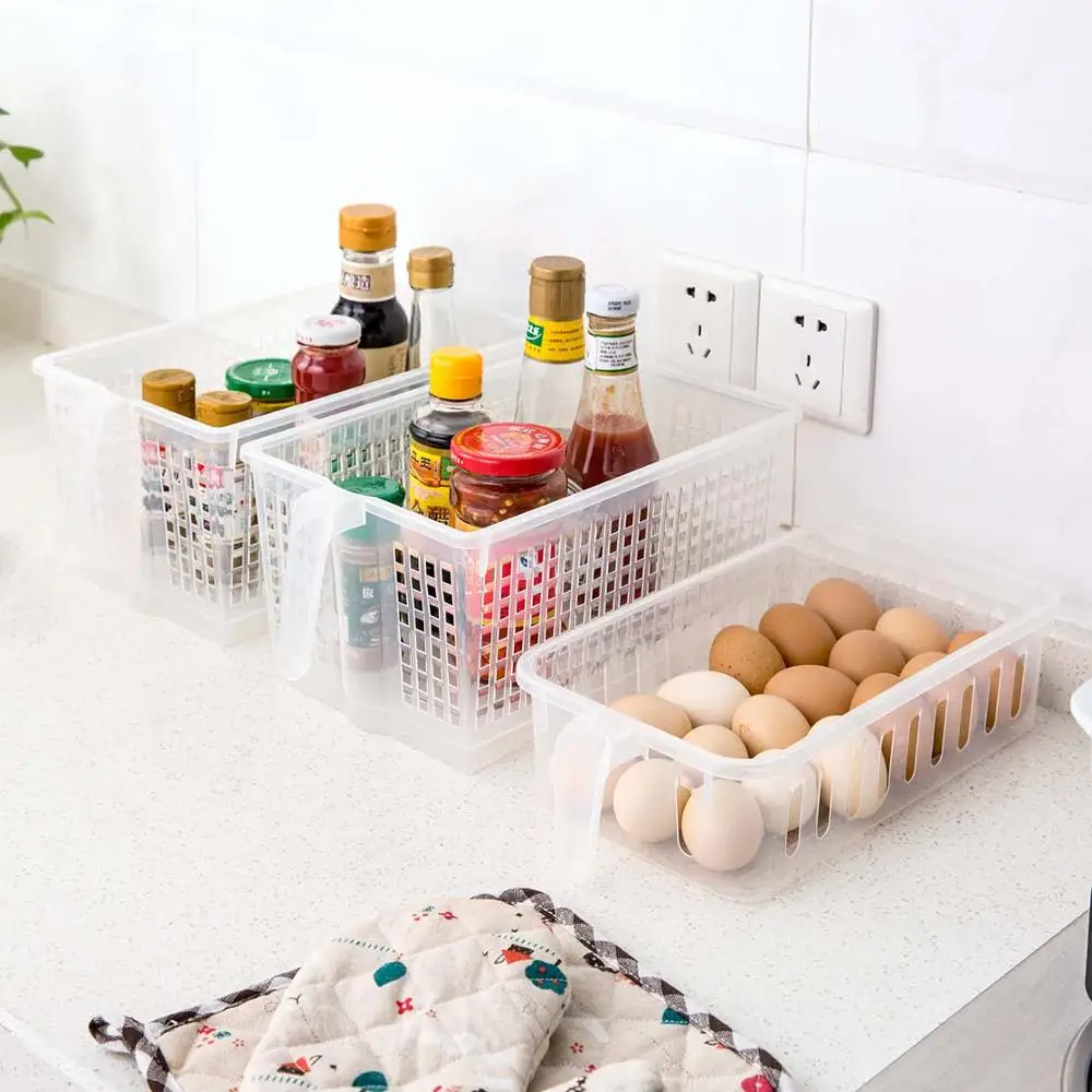 Полый контейнер для хранения продуктов в холодильнике кухонная прямоугольная