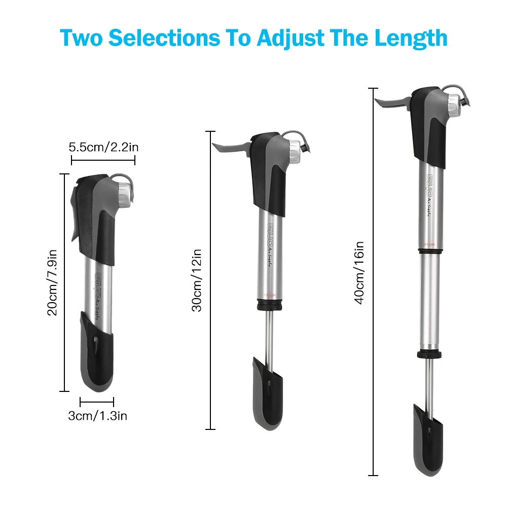 

Super Lightweight Bike Pump Manual Bike Inflation Mini Portable Cycling Pump Presta Scharder Valve Bike Pump