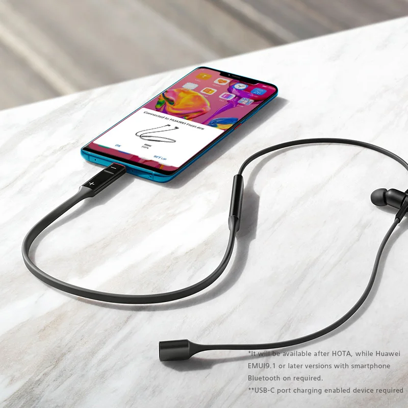 Оригинальные беспроводные наушники Huawei FreeLace с Bluetooth спортивные