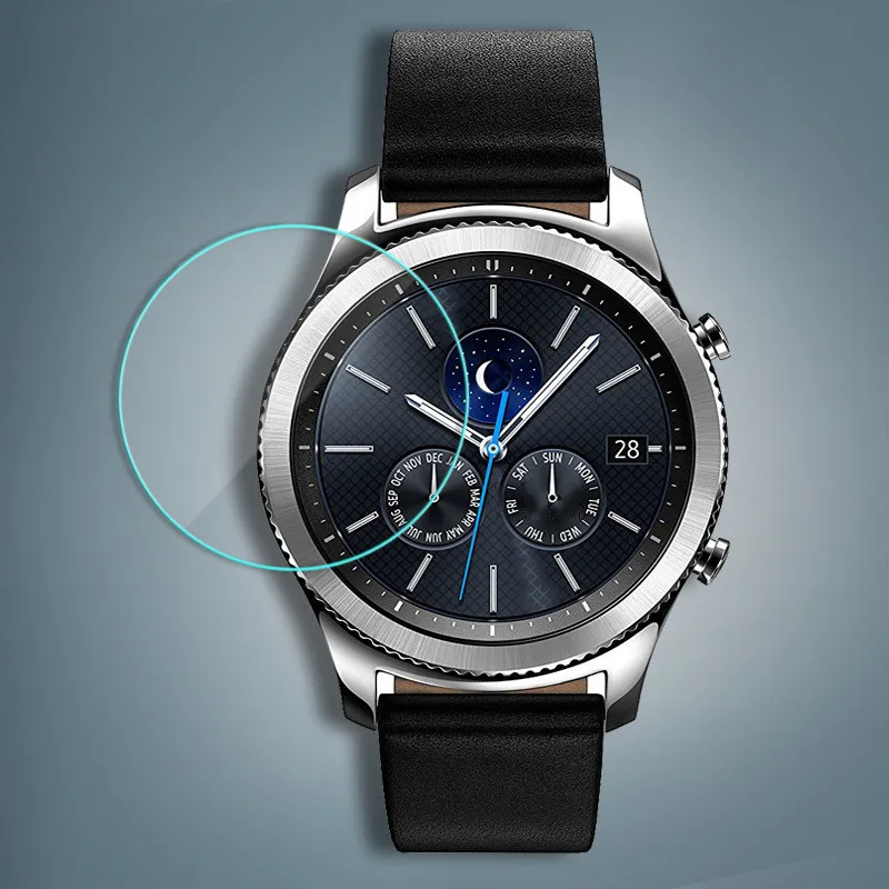 Samsung Sony LG MOTO Watch Диаметр закаленной пленки 23-40 мм стеклянная пленка круглая