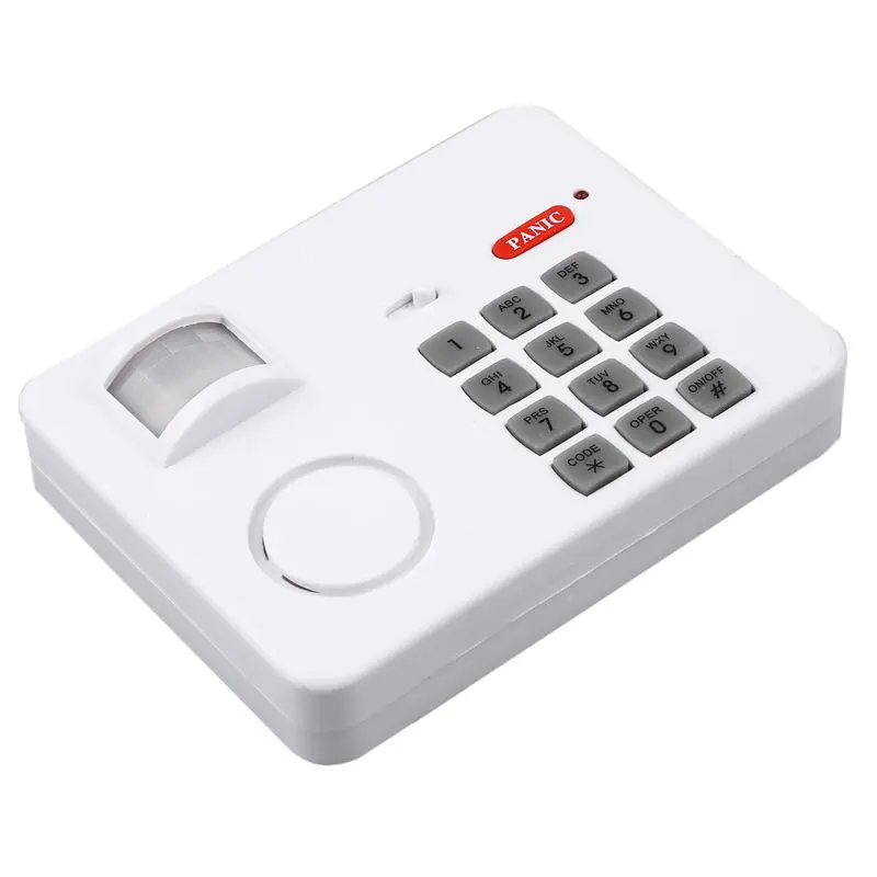 Wireless Motion Sensor Alarm with Security Keypad PIR Home Garage Shed Caravan white | Безопасность и защита