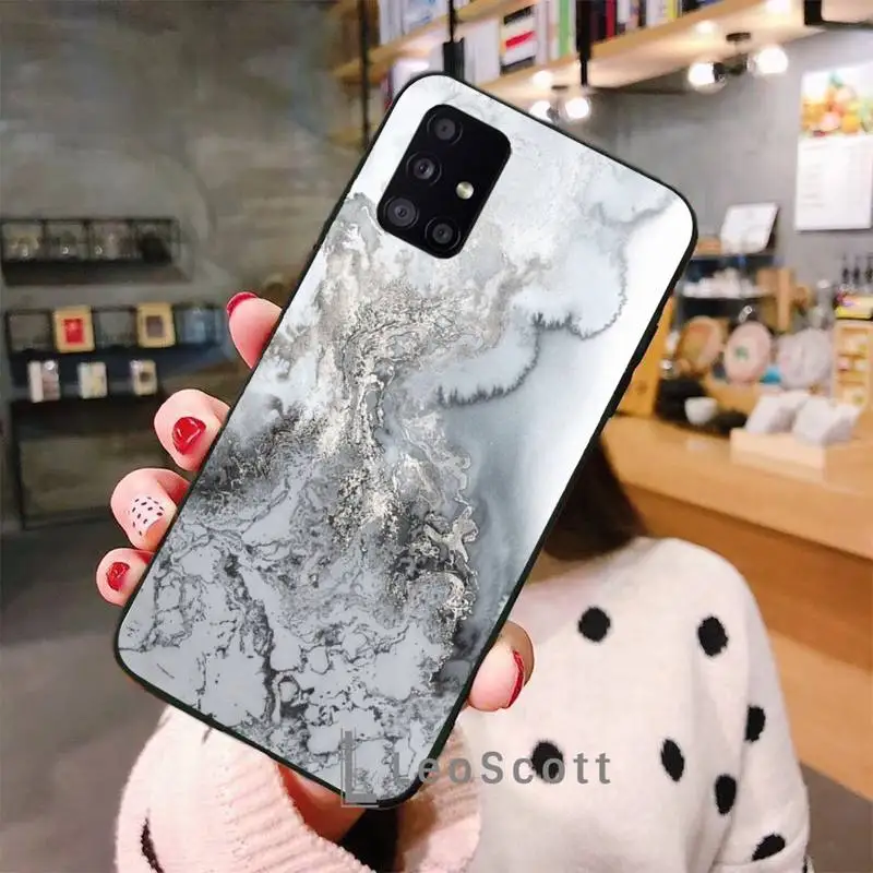 

Glossy Granite Stone Marble Texture Phone Case For Samsung A40 A50 A51 A71 A20E A20S S8 S9 S10 S20 Plus note 20 ultra 4G 5G