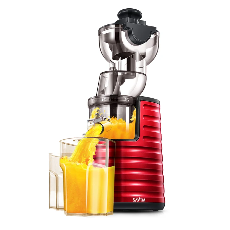 Espremedor de Laranja Automático Jucer Lento Smoothie Liquidificador Elétrico Máquina Juicer Leite Soja Moagem Misturador