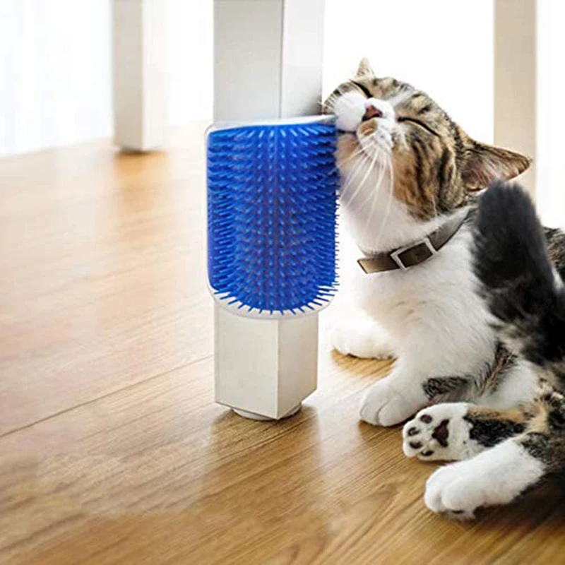 

Pet Cat Brush Wall Corner Cat Massage Self Groomer Comb Brush Cat Rubs the Face with a Tickling Comb Cat Product Pet Accessories