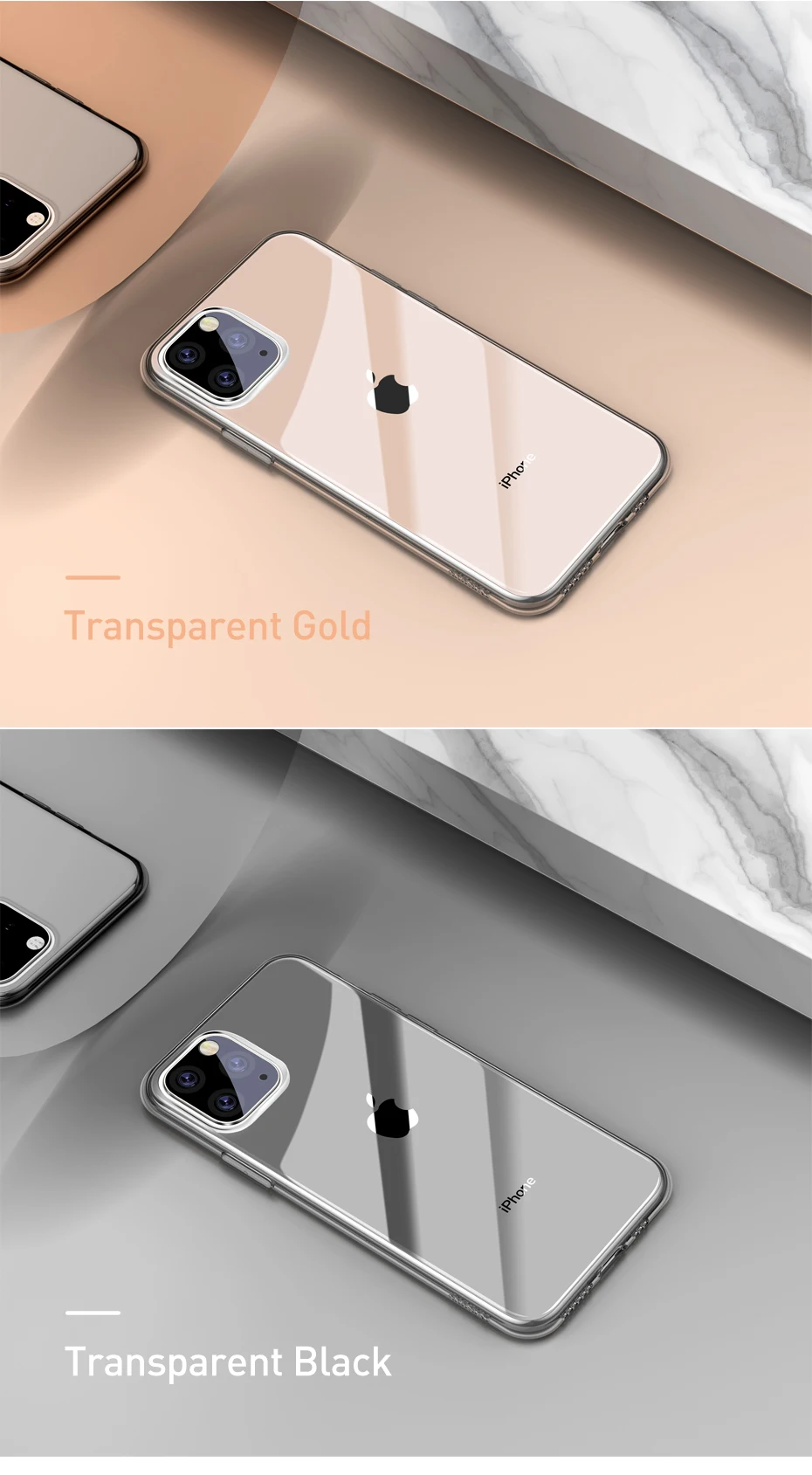 Прозрачный чехол Baseus для iPhone 11 Pro Max XS Max Xr 11Pro чехол Coque Ультратонкий Мягкий ТПУ силиконовый чехол для iPhone11 Fundas