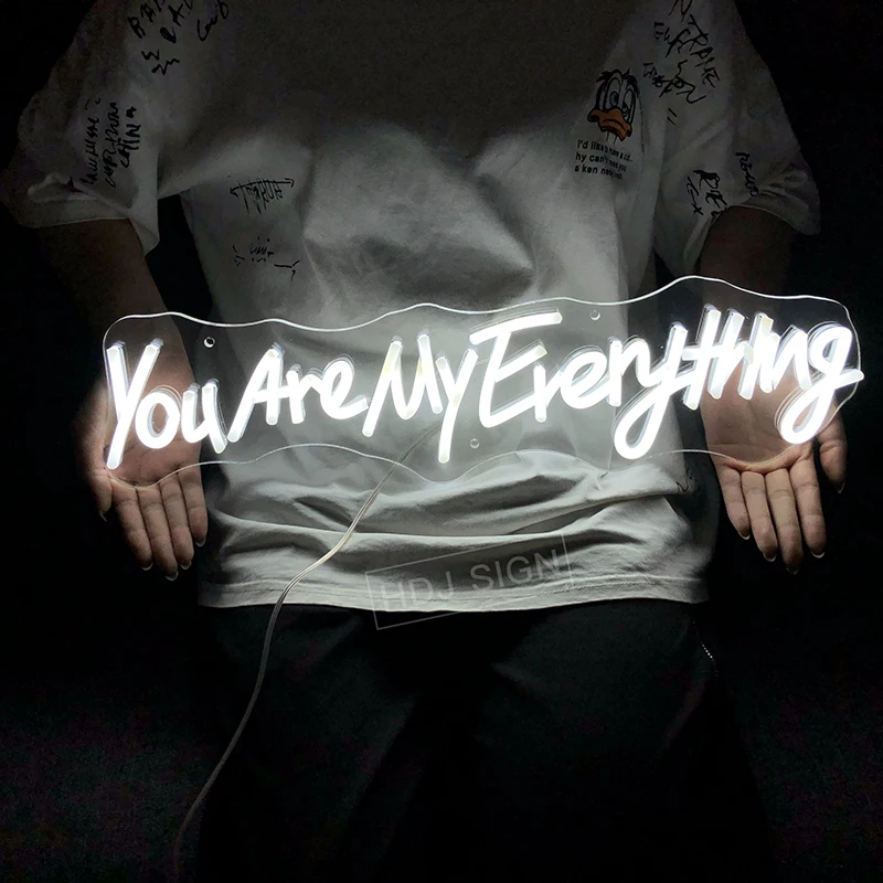 You Are My Everything Custom Neon Sign Suitable For Bride Home Hotel Hall Propose Wedding Party Background LED Light Wall Decor