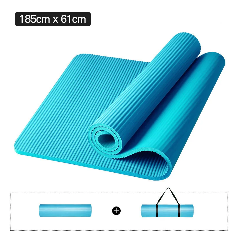 

10mm 15mm Thick Yoga Mat Anti-slip Blanket Home Gym Sport Health Lose Weight Fitness Mats Exercise Pad for Women