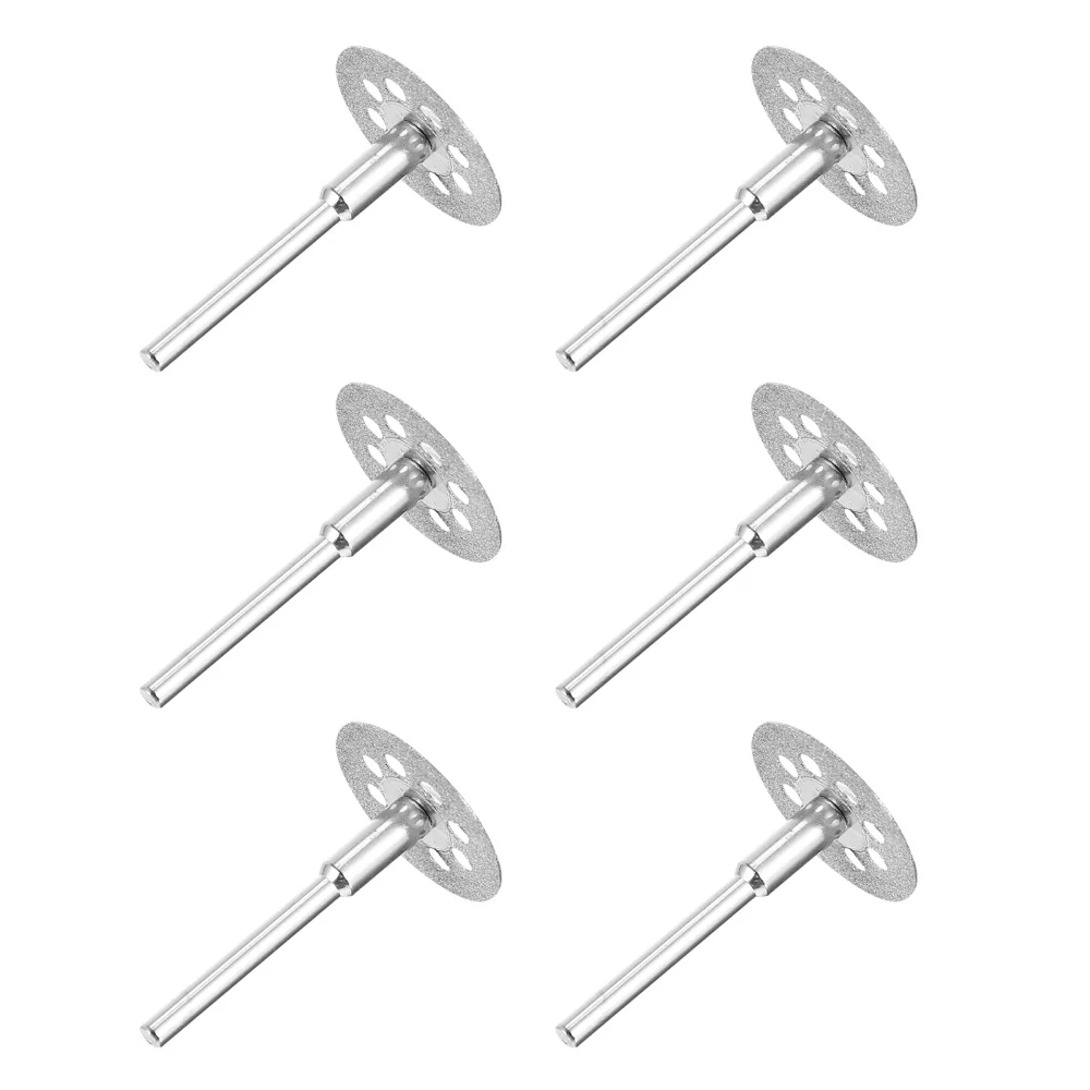 

12Pcs Creative Diamond Cutter Discs Angle Cutting Discs Mandrels (Silver)