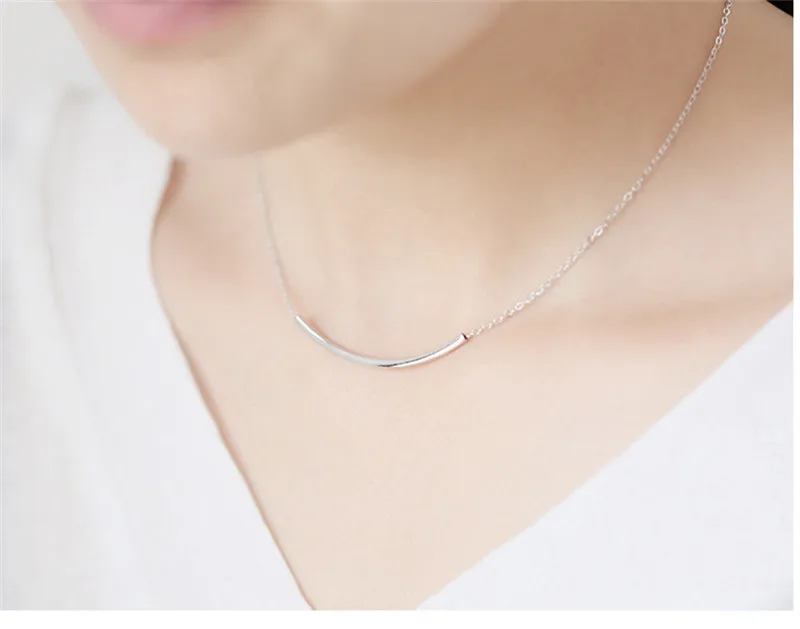 Женское модное серебряное ожерелье 925 Женские Ювелирные изделия Трендовое