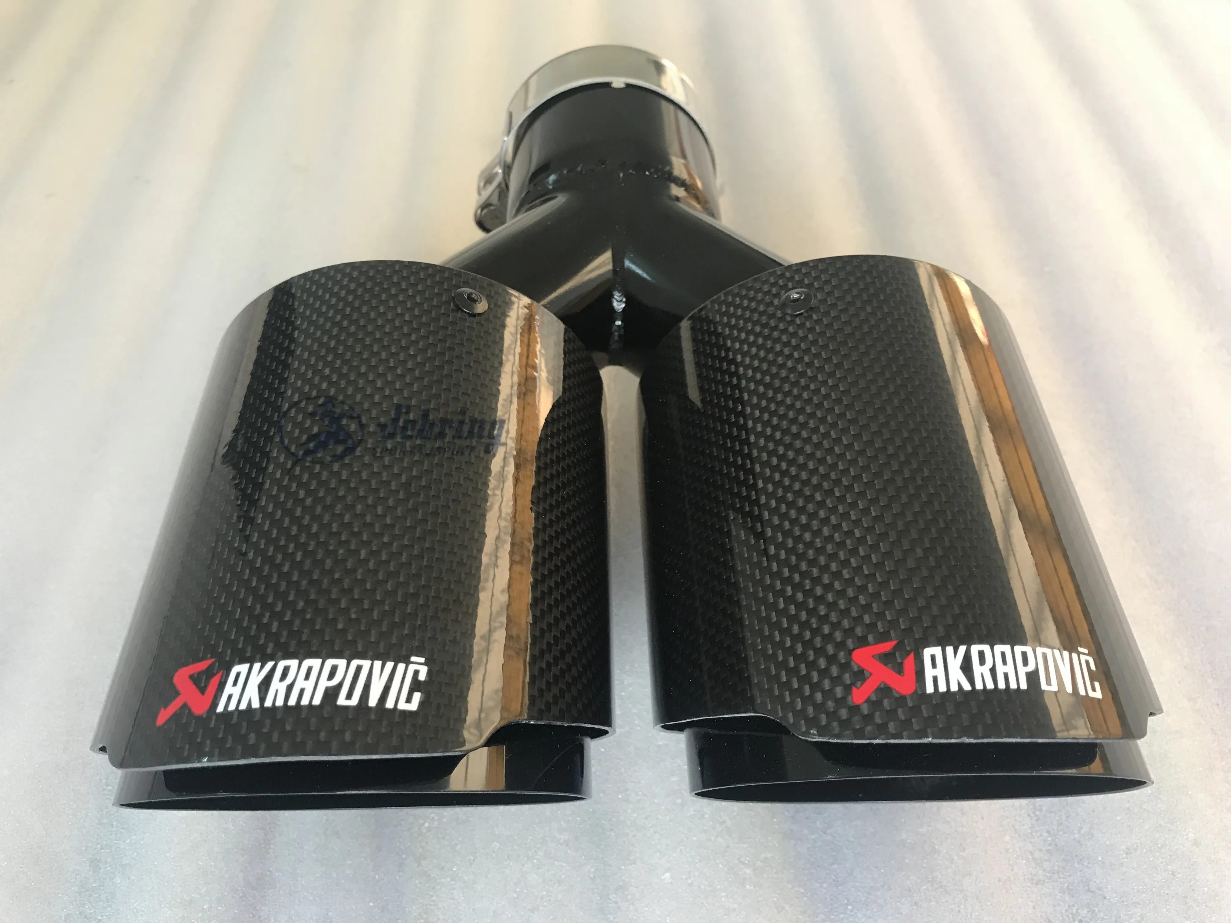 AKRAPOVIC автомобиль модифицированный Карбон волокно AK труба из нержавеющей стали черный двойной углерод выхлопная труба Хвост Глушитель украшение автомобиля