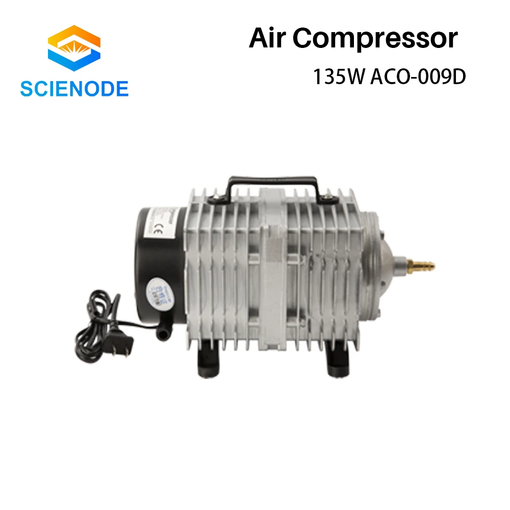 Scienode 135W Air Compressor 110V 220V Electrical Magnetic Air Pump Machines For CO2 Laser Engraving Cutting Machine ACO-009D enlarge