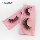 YSDO 1 пара 3D норковые ресницы Maquiagem ресниц косметика для макияжа накладные ресницы пушистый полный полосы густые ресницы серо-коричневого цвета Faux Cils