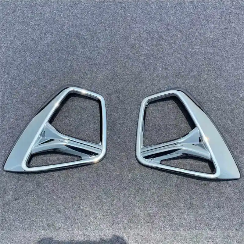 

WELKINRY car auto cover For Chevrolet Blazer 2019 2020 ABS chrome front head fog lamp light trim