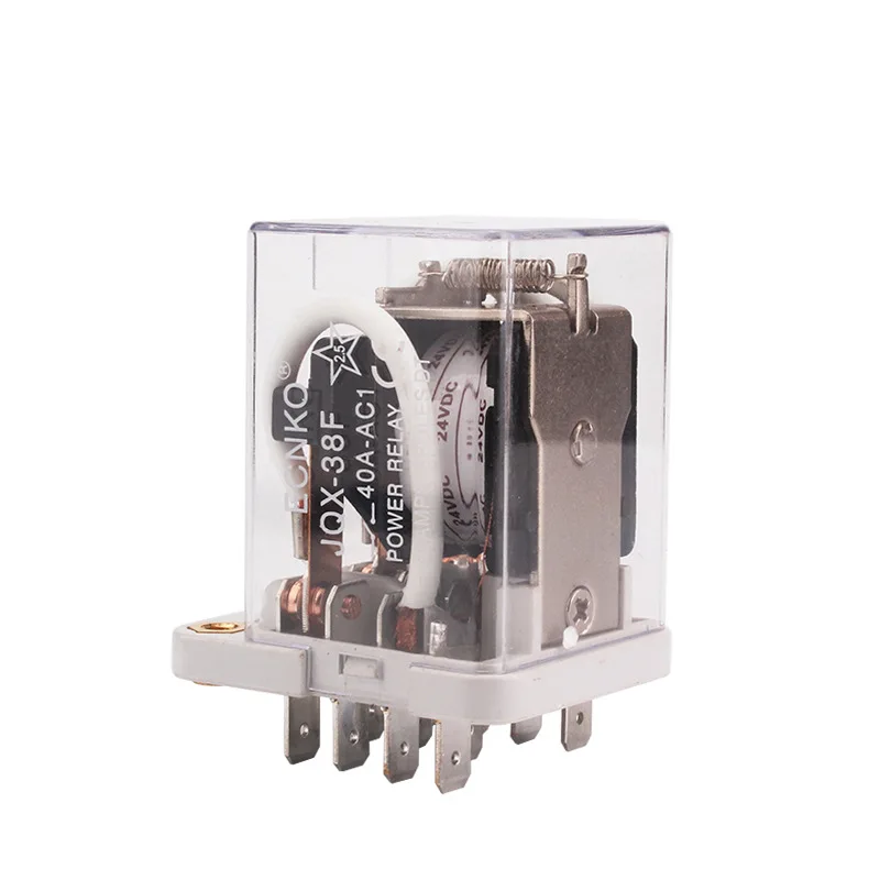 1 шт Новинка высокомощный электромагнитное реле JQX-38F 3Z JQX 38F 40A DC24V DC12V DC48V AC220V AC12V11PIN