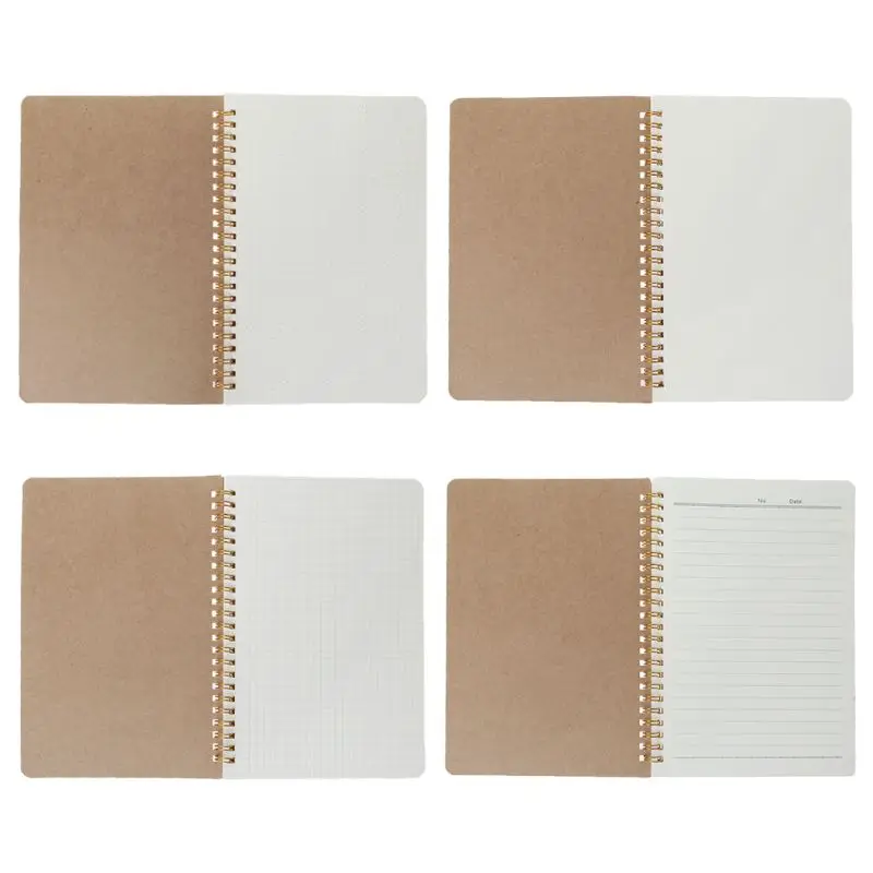 A5 Bullet Notebook Kraft Dot Grid пустая книга для управления временем спиральный журнал