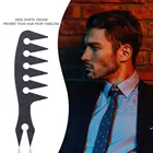 Профессиональная Мужская расческа для волос, пластиковая расческа для волос с широкими зубьями, искусственная щетка для волос с большими зубьями, парикмахерский инструмент для укладки волос, Профессиональное использование в салоне