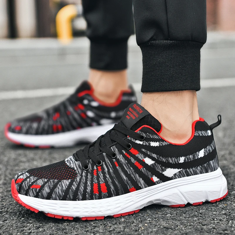 Дышащие кроссовки для мужчин модная спортивная обувь большие размеры