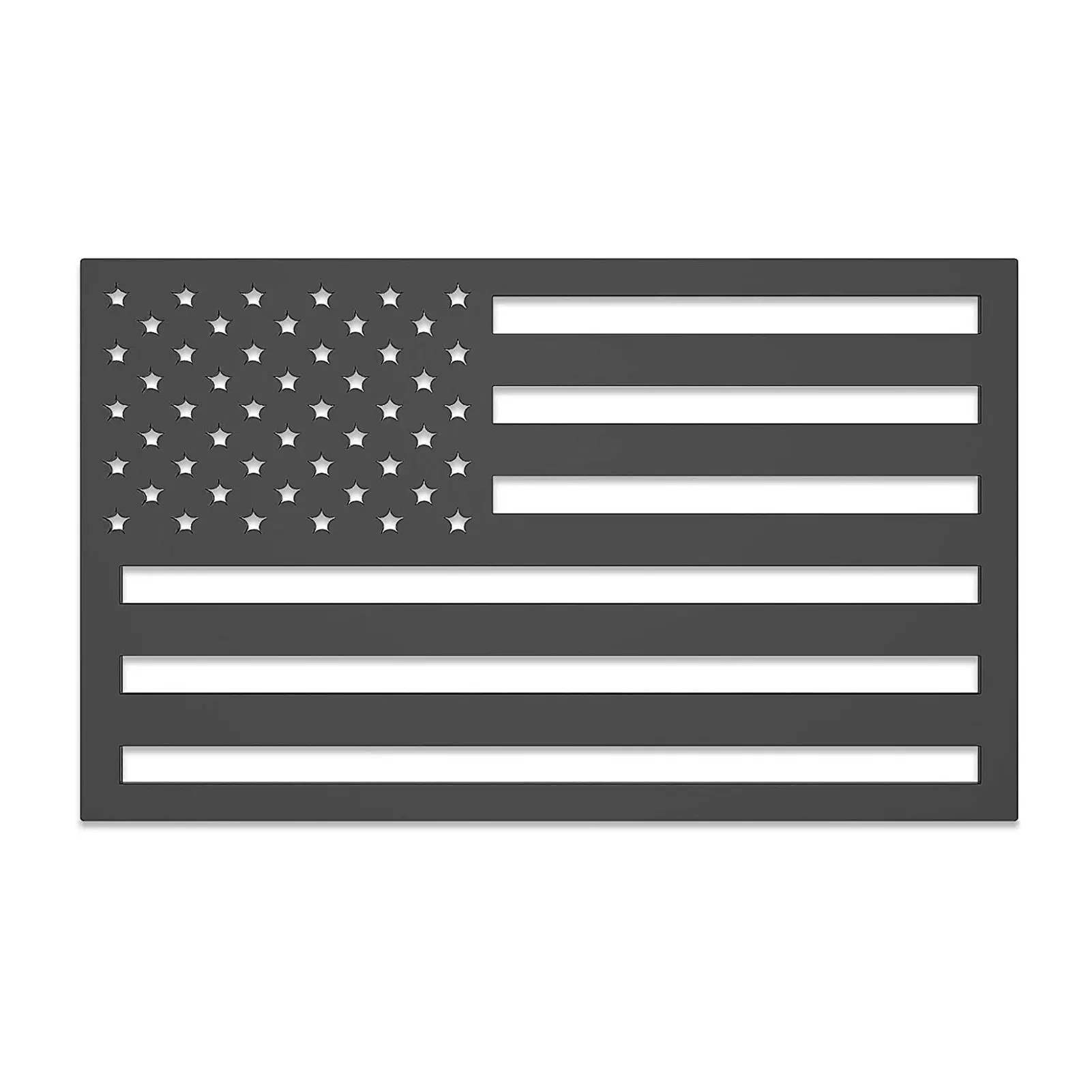 

1 Pair Of Hollow Plastic American Flag Sticker Car Decals 3D Auto Decorative Sign USA Flag Car Sticker Car Accessories Natural