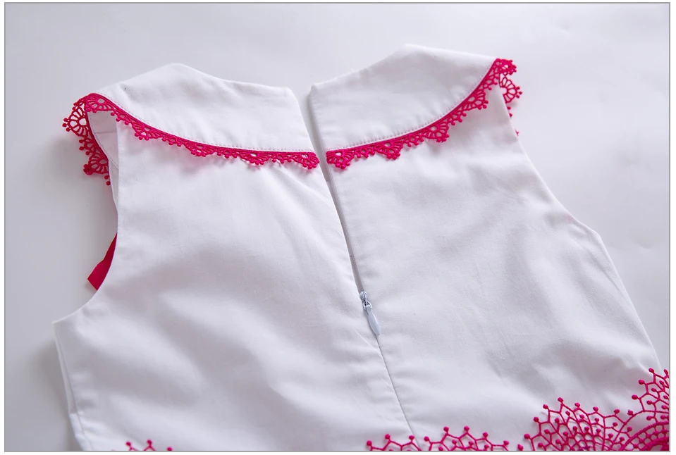 Pettigirl/Новинка летняя одежда для девочек платье в горошек цвет белый черный детей