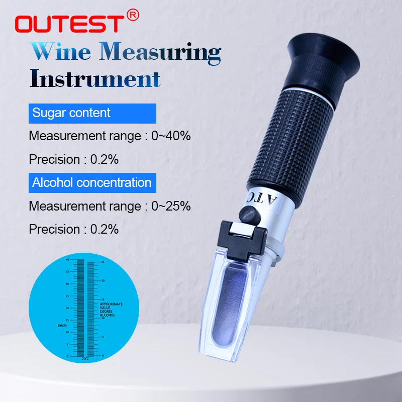 Цифровой измеритель уровня сахара для вина спиртовые рефрактометры прибор