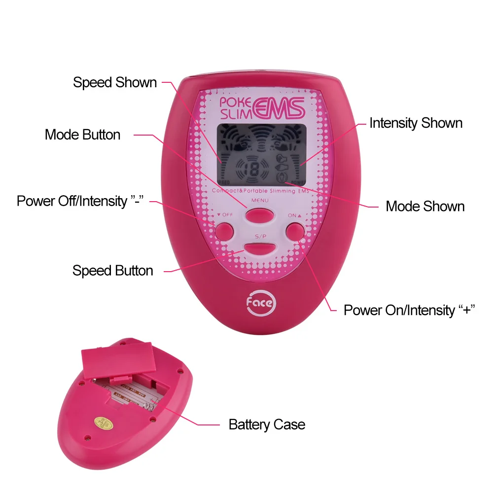 Newest Electric Slimming Facial Massager | V-Face Trainer Jaw Exerciser | EMS Face & Body Pulse Muscle Stimulator with Electrode Pads image 4