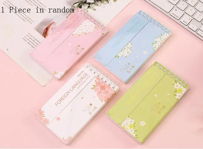 H 1 Piece in random 80 листов японский карман Kawaii Мультфильм студентов словарь блокнот английские слова карты Дети Исследование Memo Примечания руководство книга - Цвет: H 1 Piece in random