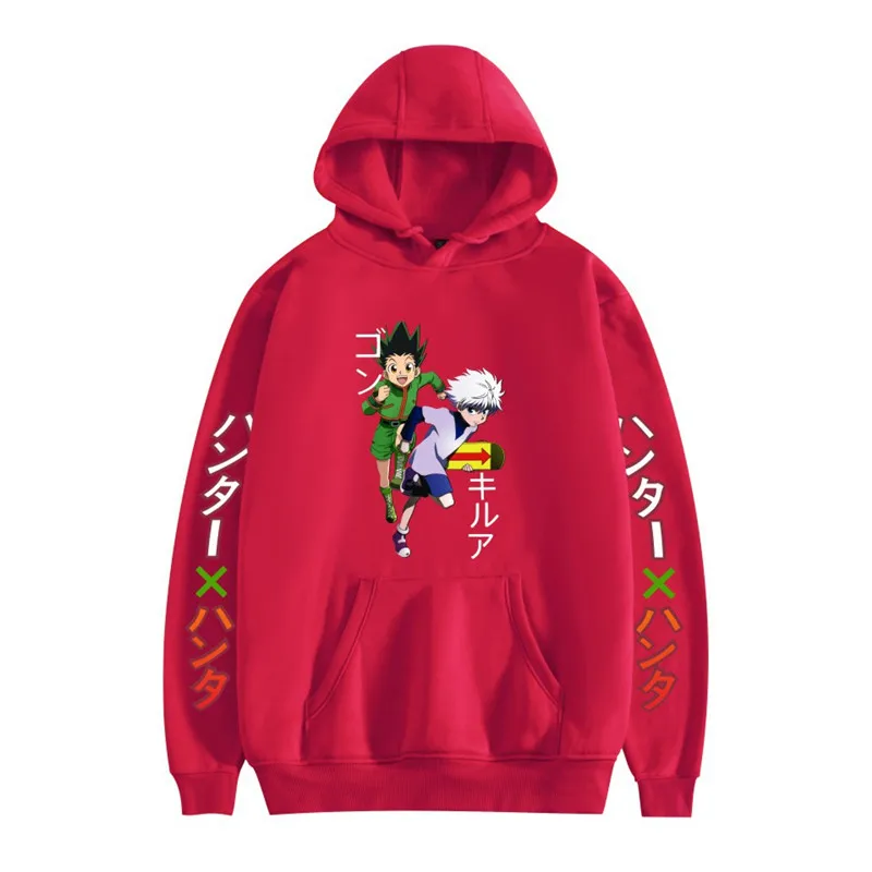 

Winter Hunter x Hunter Hoodies Killua Hoodie Unisex Killua Zaoldyeck Long Sleeve Loose Hooded Sweatshirt Autumn Hoody Pullover