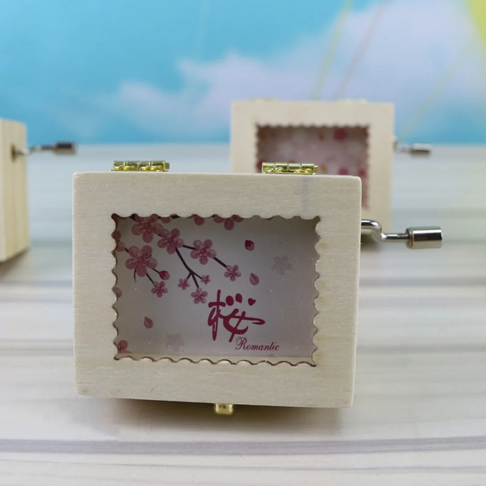 1 шт. ручная музыкальная шкатулка деревянные поделки креативная декоративная