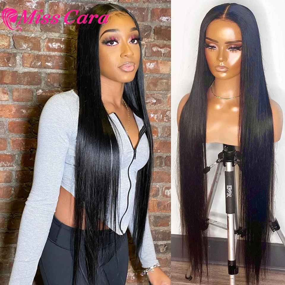 Miss Cara 13x4 Lace Front Human Hair Wigs PrePlucked 4x4 Closure Wig 8-30 Inch Brazilian Straight Lace Frontal Wig for Women