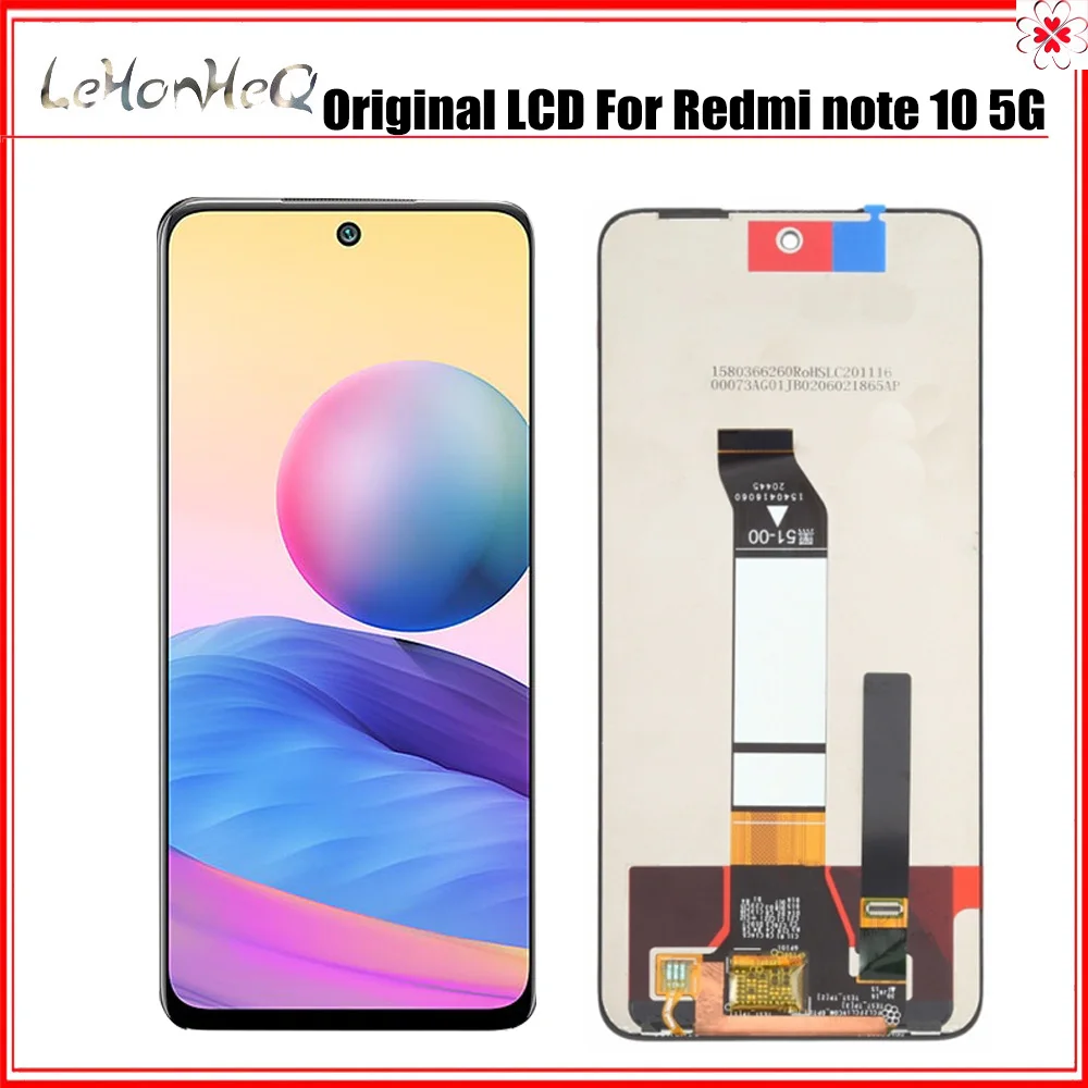 

100% протестированный Оригинальный ЖК-дисплей для Xiaomi Redmi Note 10 5G дисплей сенсорный экран дигитайзер сборка экран для Redmi Note10 5G ЖК-дисплей