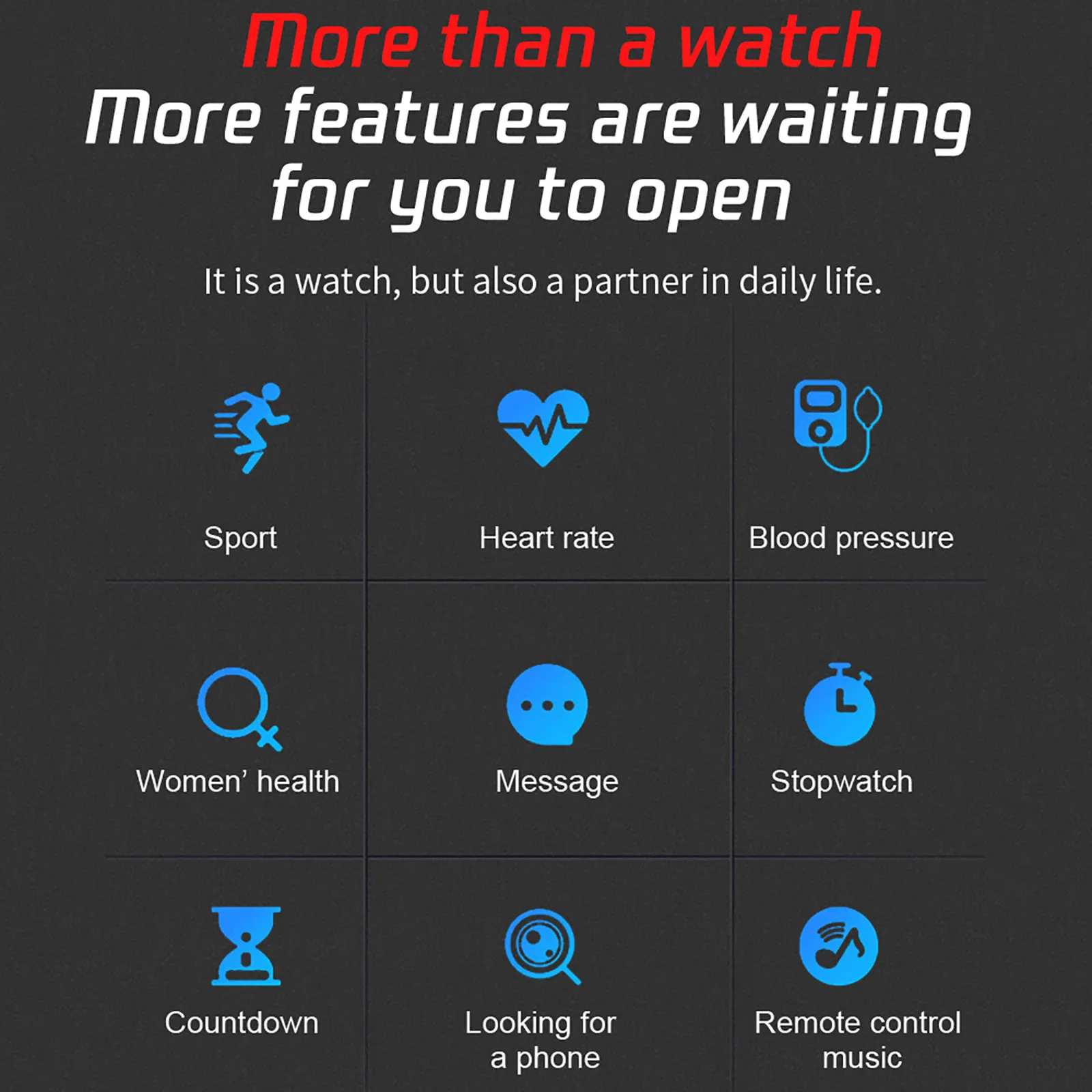 

Silicone Strap Bluetooth Smart Watch Wristband IP67 Waterproof Three-axis Gravity Sensor Multi-Function Smart Watch