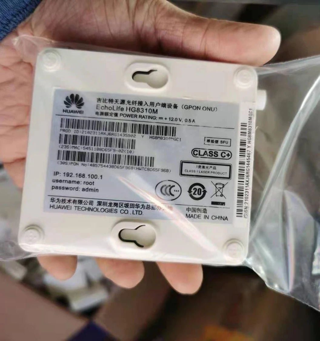 100% оригинальный 10 шт. б/у Epon Gpon ONU HG8310M HG8010H FTTH волоконно оптический маршрутизатор